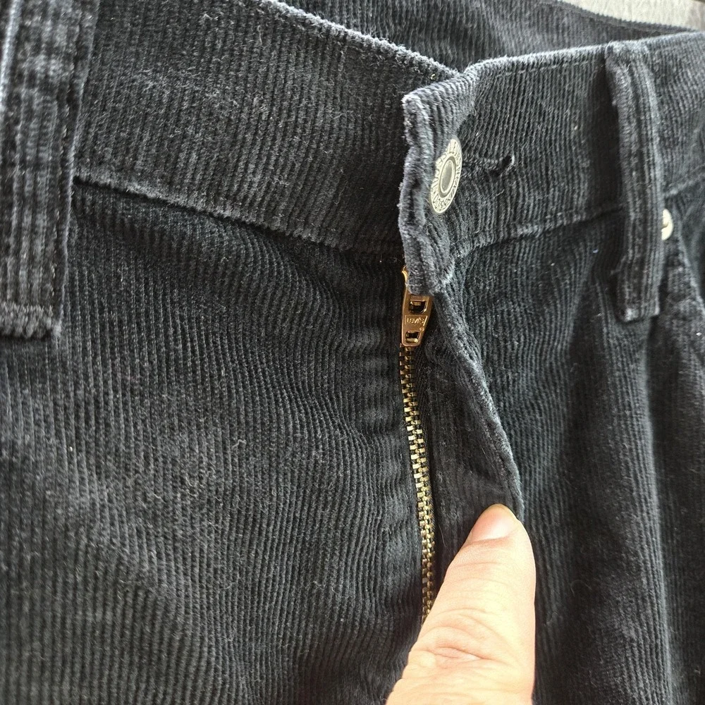 Levi's 514 Men Jeans 33X32 Black‎ Straight Fit Corduroy 33